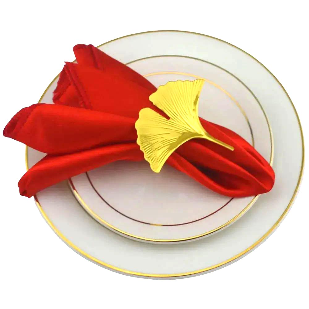 Silky Satin Cloth Napkins, Cotton Polyester Satin Napkins(Red,24PC)