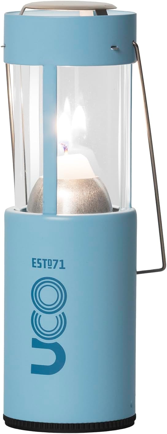 UCO Original Candle Lantern with 1 Long-Burning Emergency Candle, Original Collapsible Candle Lantern for Camping & Emergency Preparedness