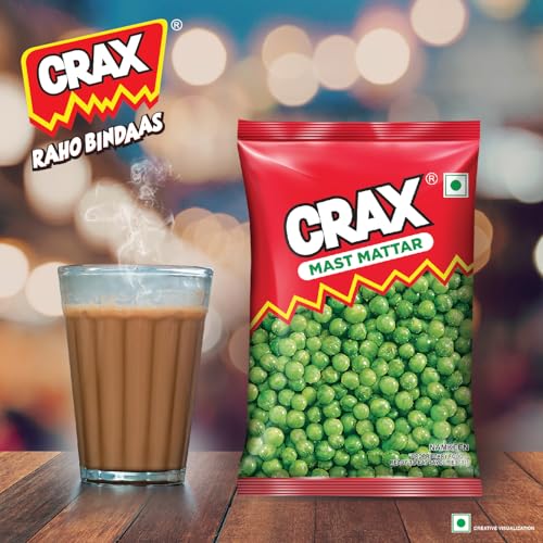 Image of Crax Mast Mattar Namkeen Net Wt. 160g /171g (Weight may vary)