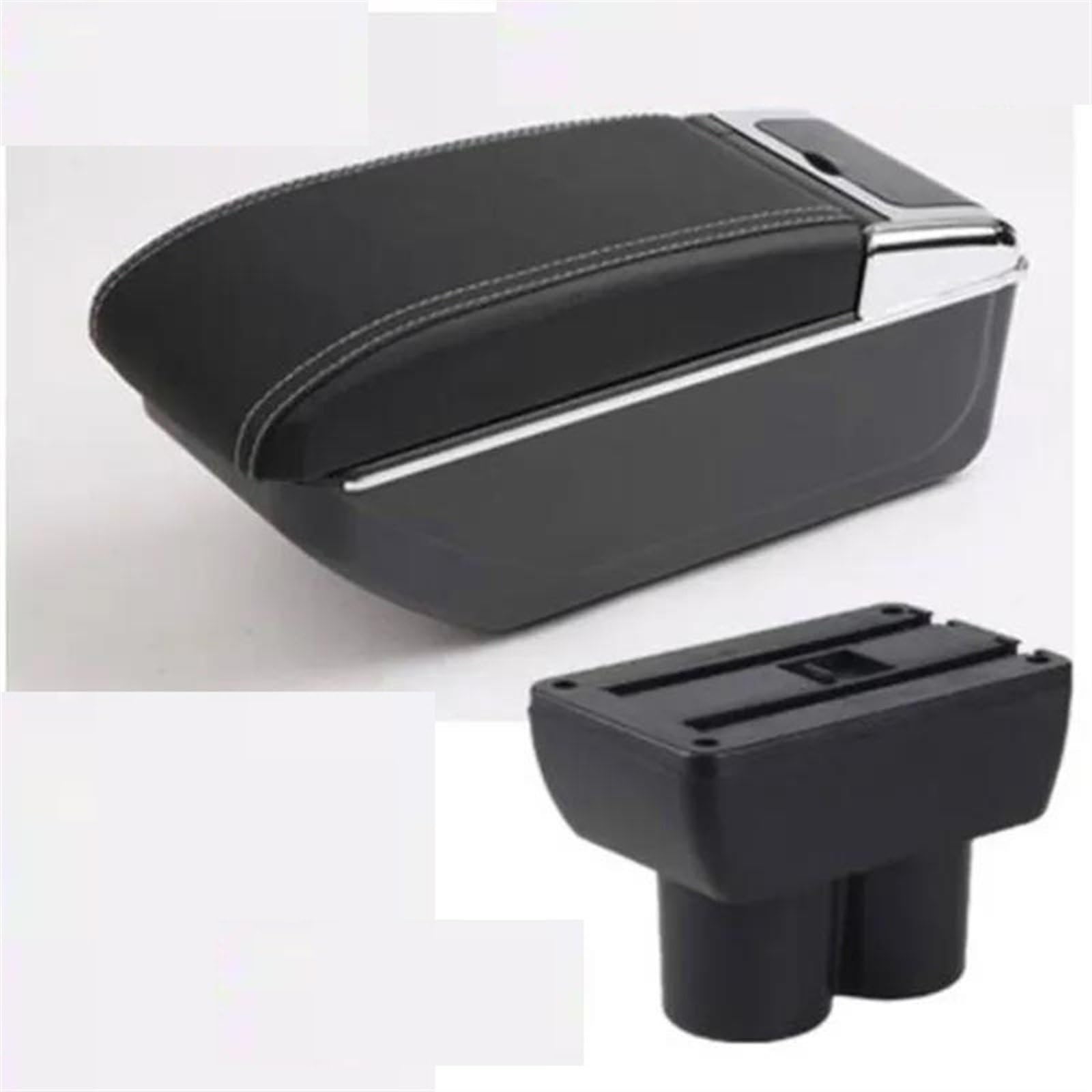 NOHEEU Car Armrest Box 1998-2018 Interior Retrofit Parts Arm Storage Accessorie For Jimny JB23 JB43(B3 white line NO USB)