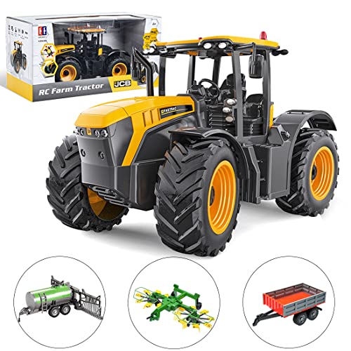 AMOC RC Traktor Auto Modell, 1/16 2.4G JCB FASTRAC 4220 RC Bauernhof Traktor Modell für Modellauto-Enthusiasten, 36 x 21… – Bild 3