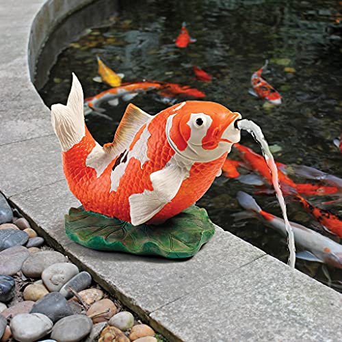 Design-Toscano-EU59307-Kohaku-Asian-Koi-Piped-Spitter-Statueorange