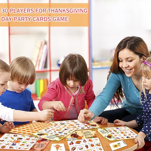 Vespro 002 46Pcs Thanksgiving Bingo Game Cards thumb #4