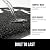 Gorilla Grip 100% Water Resistant All Weather Hello Door Mat, Dirt Grabber Mesh Welcome Doormat, Stain and Fade Resistant, Low Profile Entryway Mats for Home Front or Back Entrance, 30x17 Black/White