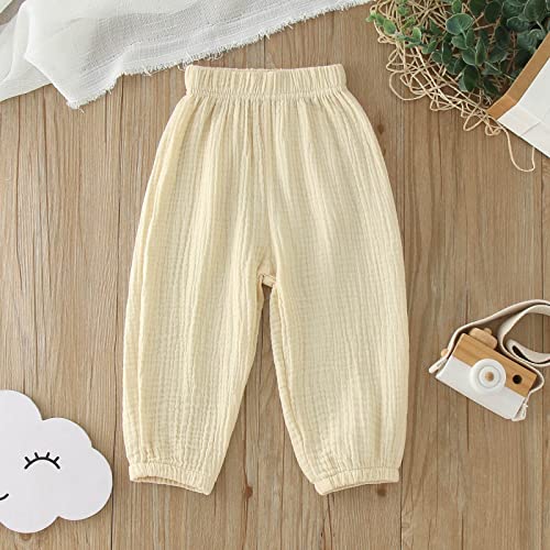 Moonker Toddler Boys Girls Baggy Sweatpants Loose Wide Leg Elsatic Waist Casual Blomer Trousers Summer Teen Girl3