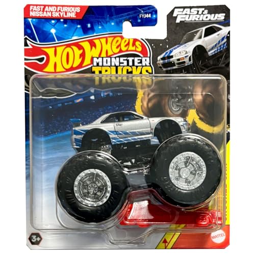 Hot Wheels Monster Truck Nissan Skyline, Fast & Furious miniatura 1