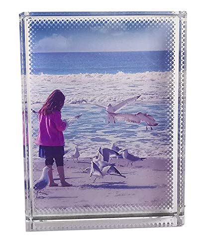 Personalisiertes Glas Foto auf K9 Kristallglas, individuelle selbst gestalten Fotogeschenke mit Ihren eigenen Fotos und Texten (XS)