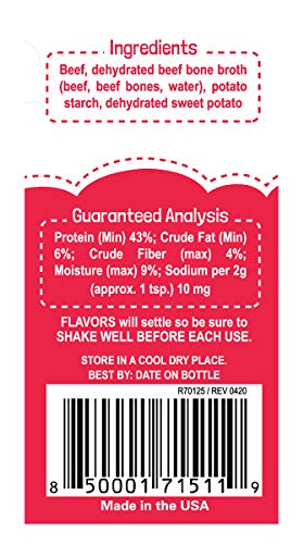 BEAUMONT BASICS Flavors Food Topper for Dogs - Red Meat Recipe, 3.1 oz. - Natural, Grain Free - Perfect Kibble Seasoning and Treat Mix for Picky Dog or Puppy - Thumbnail 4