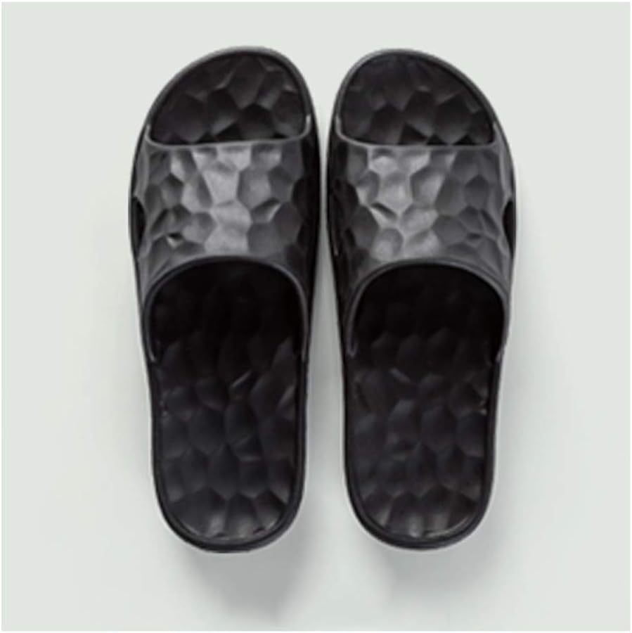 Anti-Skid Shower Sandals Bathroom Slippers Household Couple Home Sandals and Slippers Eva Soft Bottom Slippers Bathroom Men Shower Shoes (Color : B, Size : 41-42)