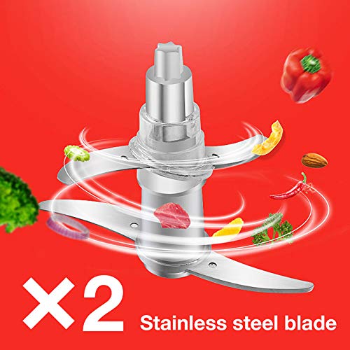 Miniatura 4 de Picadora de carne de capacidad comercial, licuadora de carne picada de alta potencia, dispositivo triturador de ajo eléctrico de acero inoxidable