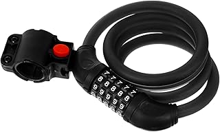 BESPORTBLE Bicycle Combination Lock Helmet Bike Digital Door Lock Combination Bike Lock Motorbike Chain Lock Bike Code Lock Resettable Bike Lock Bike Helmet Lock Cycling Password Lock Commute