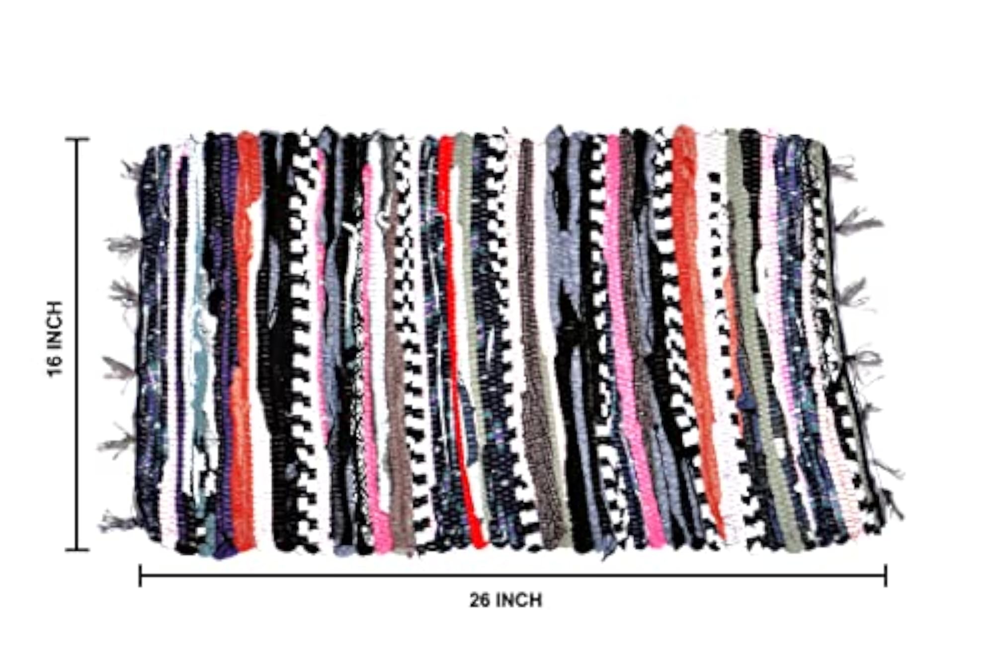 Multi-Colors Cotton Mat, Pack of 5