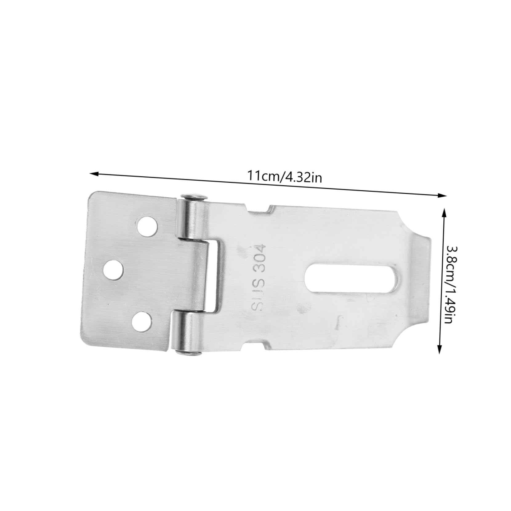 SEWACC 2pcs Stainless Steel Door Lock Padlock Latch Security Hardware Easy DIY Installation for Home Office