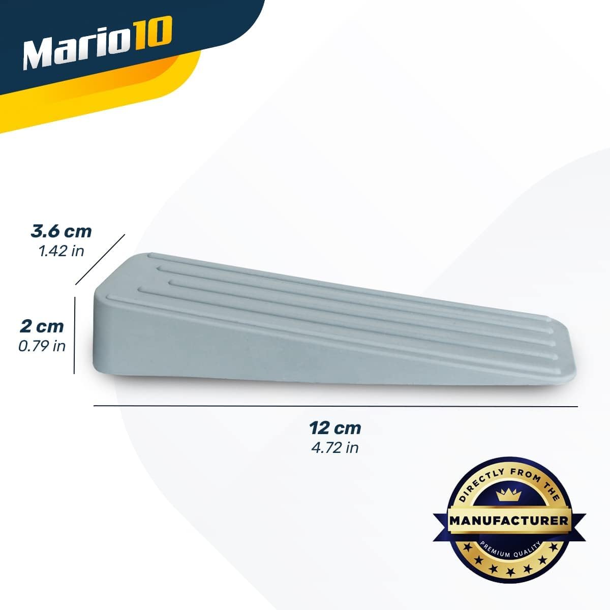 Mario10 Door Wedge Rubber Door Stops Indoor Outdoor Anti Skid Door Stoppers for Floor Multi-Surface Heavy Duty Door Holders to Stay Open - Image 3