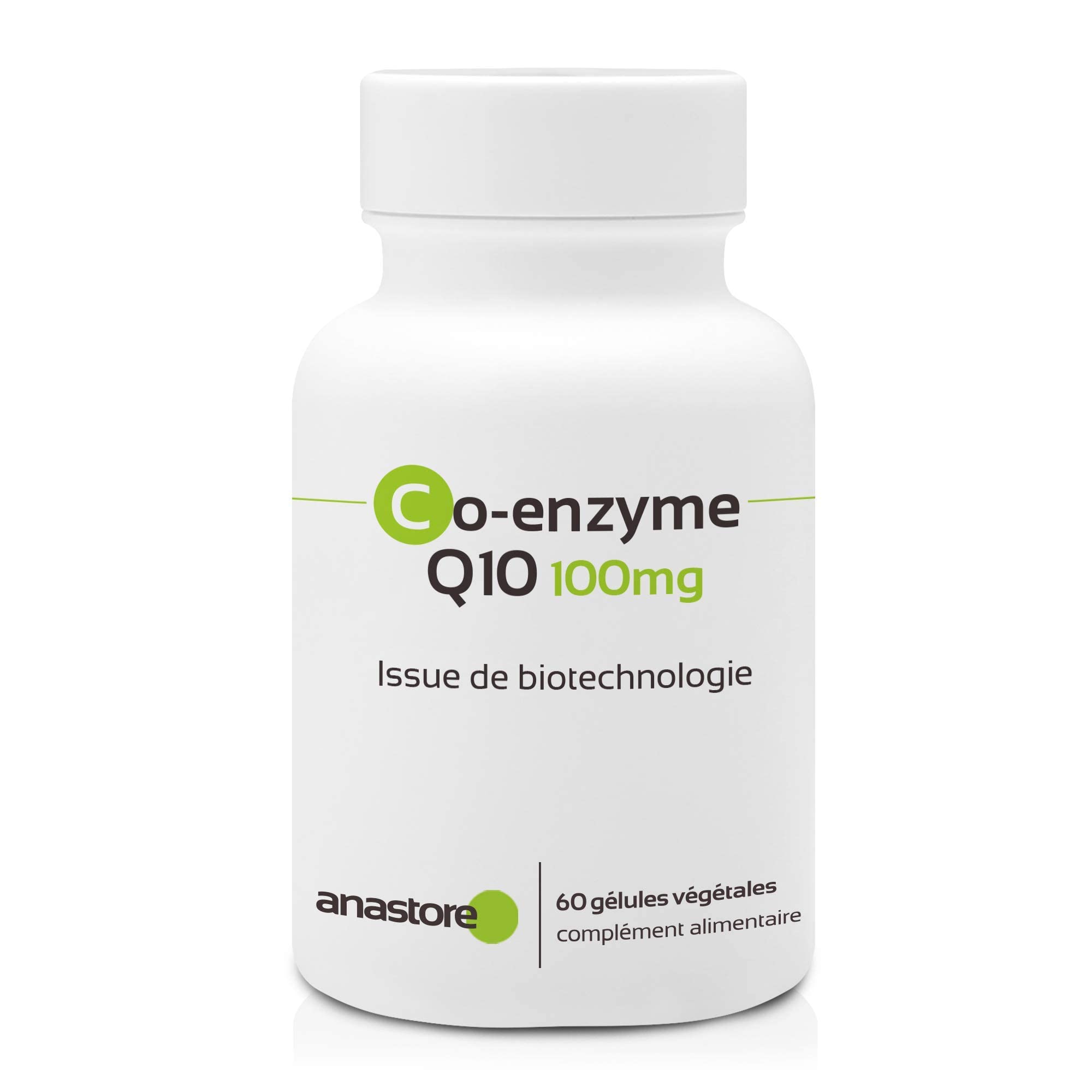 Co-enzyme Q10 * 100 mg / 60 gélules * Pureté garantie (obtenue par fermentation naturelle)