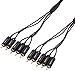 Produktbild AmazonBasics - Component-Video-Kabel mit Audioübertragung, 4,5 m
