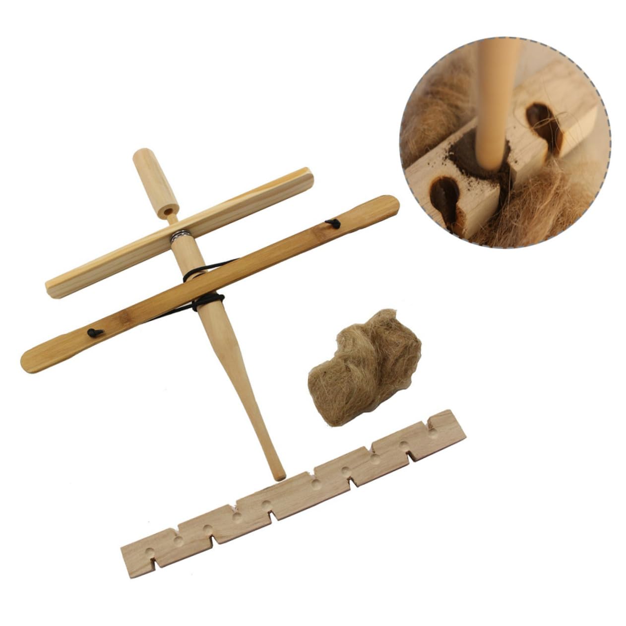 Mipcase 3ensembles Set Outils De Feu Bois pour Camping Et Survie Outil De Friction pour Allumer Un Feu Extérieur Utilisable Seul Deux
