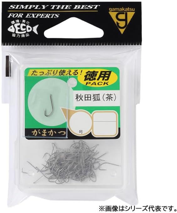 Gamakatsu 6619 Single Hook, The Box, Akita Fox, No. 4, 113 Pieces, Brown