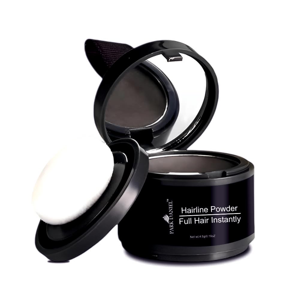 Park Daniel Natural Hairline Powder, Hair Shading Sponge Pen, Hairline Shadow Powder Stick Black - Hair Root Touch-Up Stick to Cover Gray Hair Root 4 grams Black-picture-36