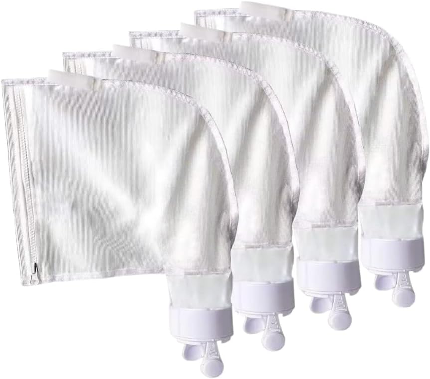 UCEDER Nylon Mesh Pool Cleaner Bags,All Purpose Filter Bag K13 K16 with Zipper Replacement for Polaris 280 and 480 Pool Cleaner (4 Pack)
