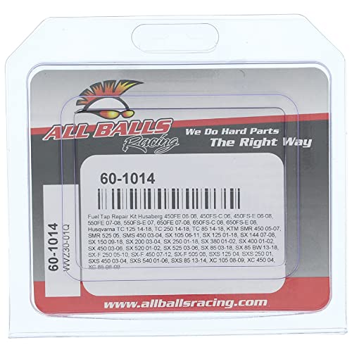 Image of All Balls Racing 60-1014 Fuel Tap Repair Kit Compatible With /Replacement For Husaberg FE 450 2006-2008, FS 650 E, FS 650 C 2008, FS 550 E 2007, FS 450 E 2006, 2008, FE 650 C, FE 550 E 2007-2008