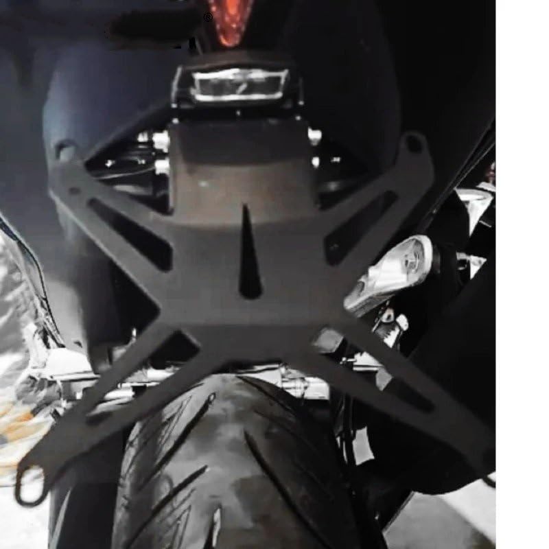 Number plate holder TMAX560 rigide en finition noire pour version Tech Max