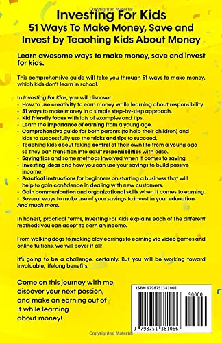 Investing For Kids: 51 Ways To Make Money, Save and Invest By Teaching Kids About Money