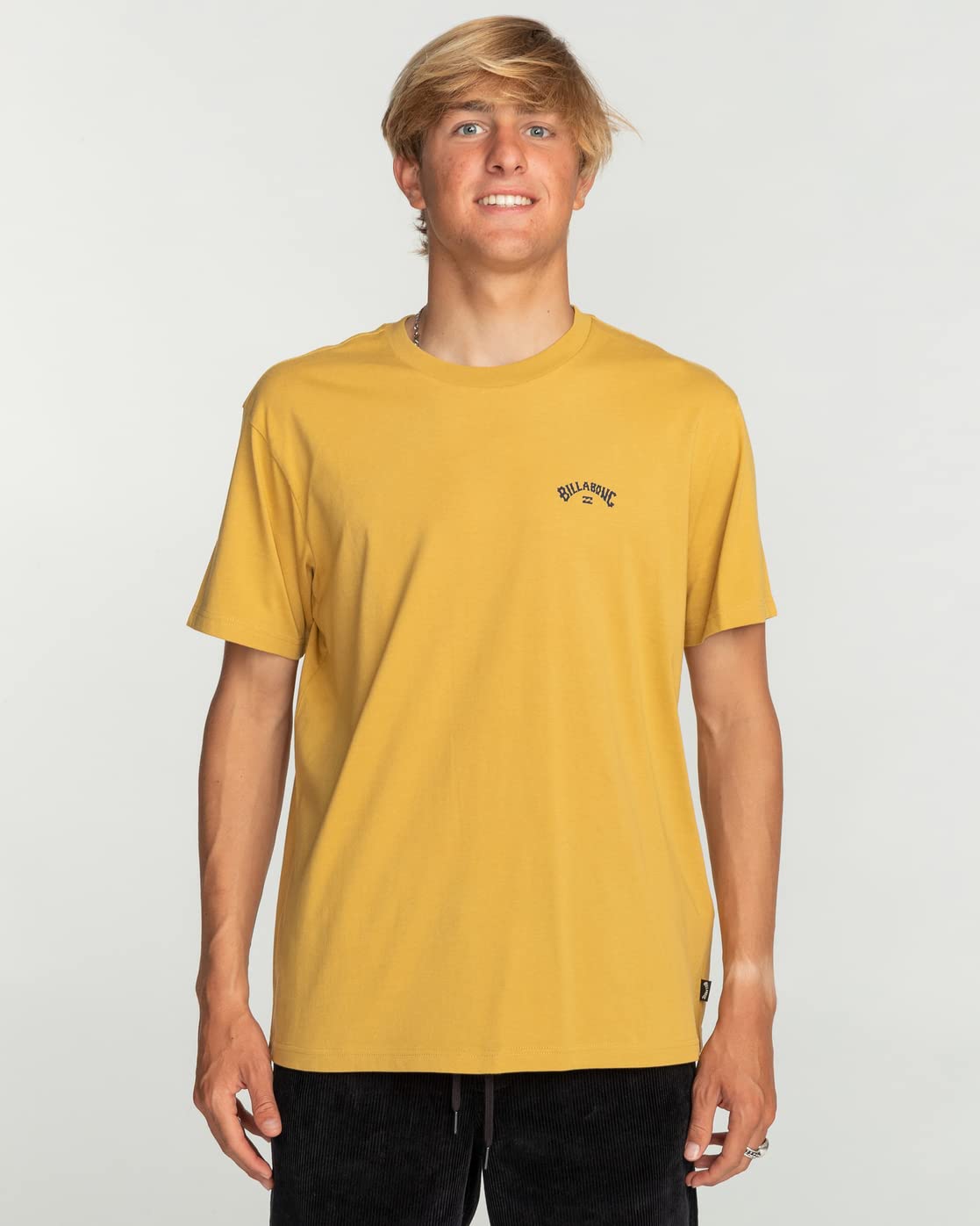 BILLABONG Boys Arch Wave T-Shirt, Yellow, XS EU