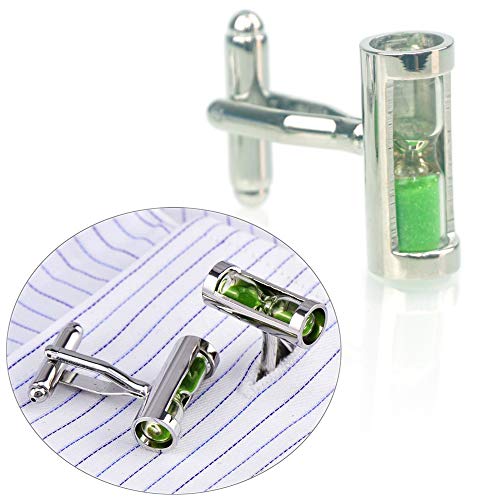 Manijas para camisa de reloj de arena color verde miniatura 3