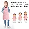 TeddSnow Kids Apron, Toddler Cotton Adjustable Bib Chef Apron with Pocket, For Children Age 2 to 5 years, Boys Girls #2