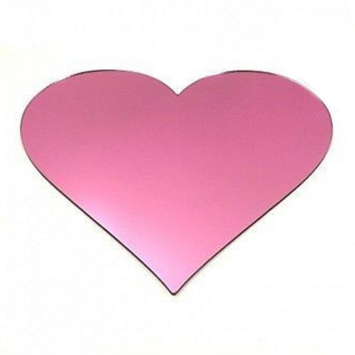 Super Cool Creations 4 Heart Pink Mirror Acrylic Coasters