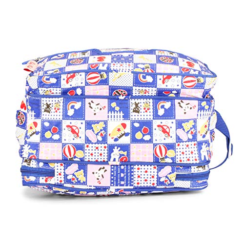 Image of Vanya Handicraft Collection LONGING to Buy Multi-Compartment Baby Bag, Diaper Bag & Mother Bag for All Purpose (Blue)