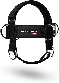 Iron Neck Alpha Plus Training Harness – Neck Weight Workout Harness – Adjustable Head Harness with Weight Lifting Tether – Improve Neck Strength with Linear and Rotational Neck Exercises