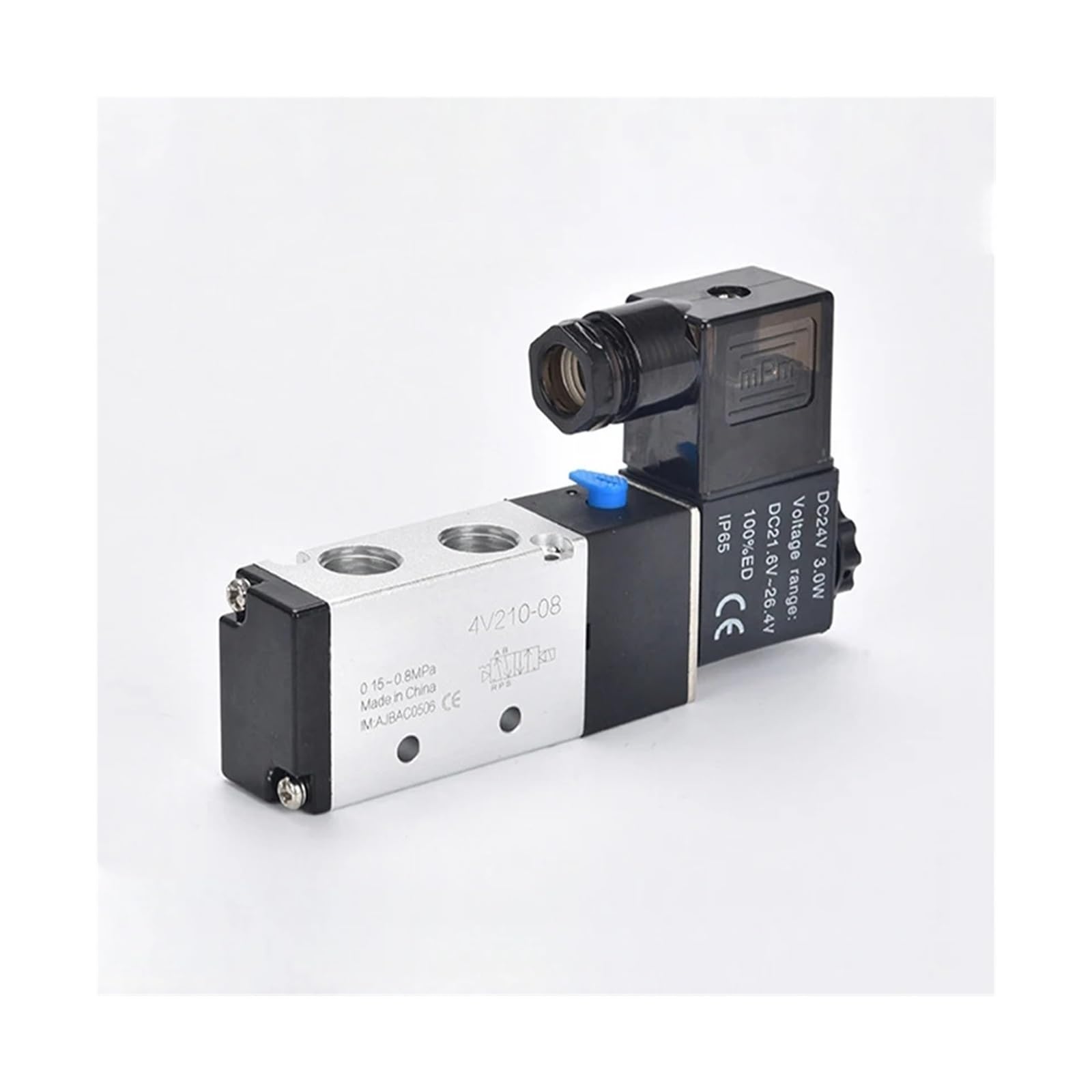 CXFCIHFT 1pcs Pneumatic Electric Solenoid Valve 5 Way 2 Position Air Solenoid Valve 4V210-08 4V310-10 12V 24V 220V Pneumatic Solenoid Valve(AC380)