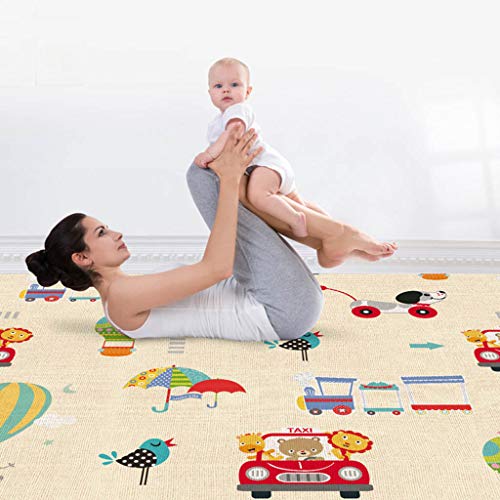 Franterd Baby Play Mat - Foldable Baby Crawling Mat - Reversible Baby Play Gym Mat Non-Slip Waterproof Neutral Nursery Or Playroom For Babies Infants Toddlers #TOP2