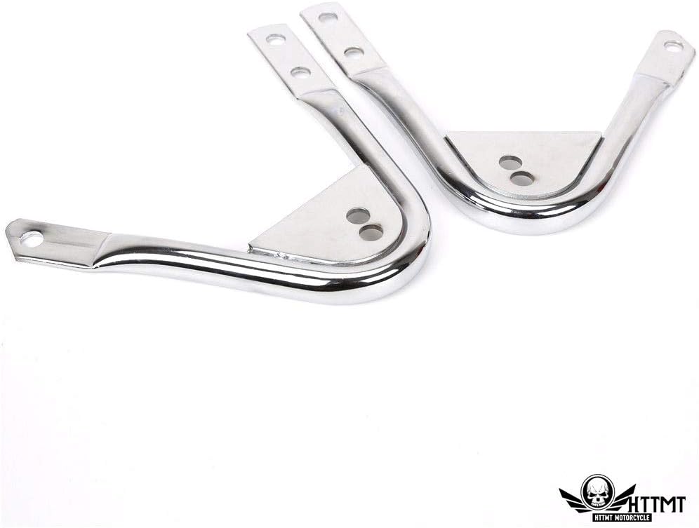 SMT- Chrome Skull Detachable Stealth Luggage Rack Compatible with 97-08 Harley Touring Street Glide