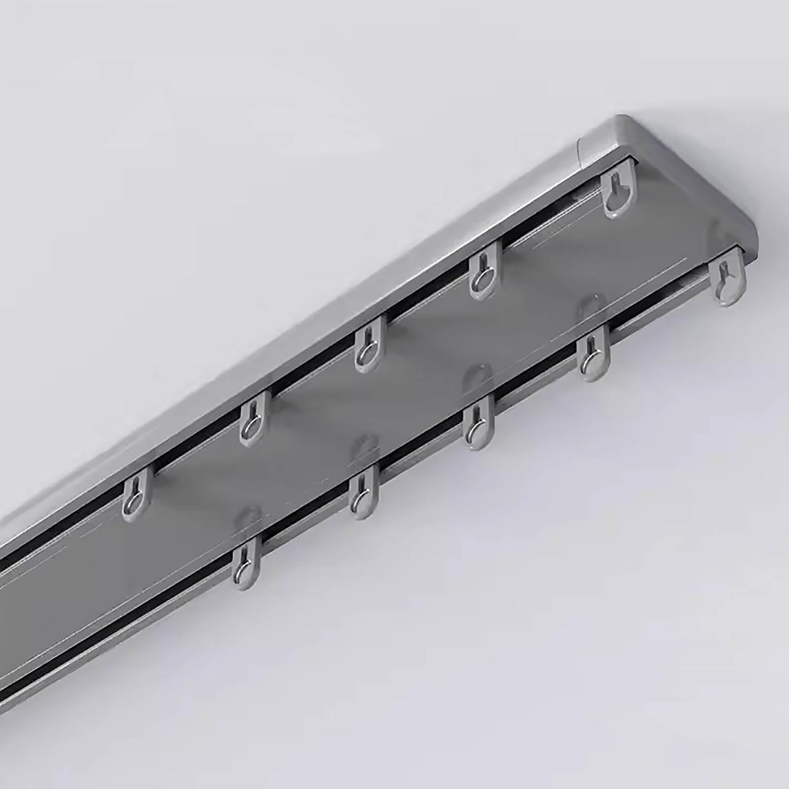 Podwójny system montażu sufitowego – przesuwna aluminiowa szyna 3 m do salonu – konfigurowalne długości od 12 m do 12 m – idealne rozwiązanie zapewniające prywatność w domu i oszczędność miejsca