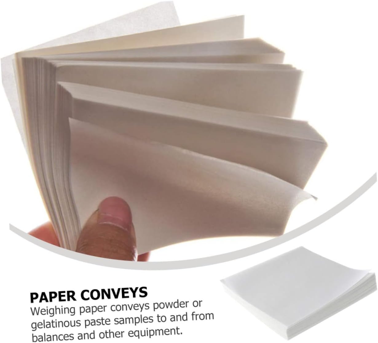 Cabilock 500sheets Cellulose Weighing Paper Non-Absorbent Non-Stick for Scale Balance Dish Analytical Balances