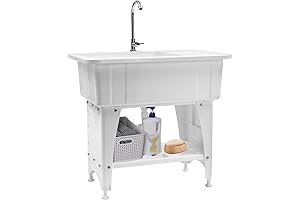 Freestanding Garden Sink Station for Multipurpose Cleaning