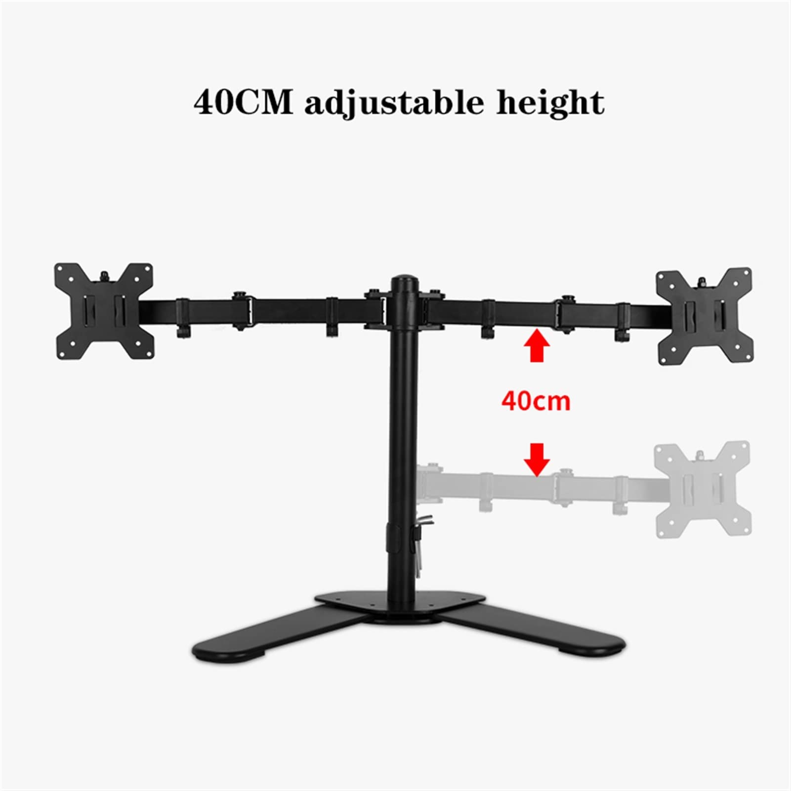 Supporto per Braccio Monitor Supporto per Doppio Monitor per impieghi gravosi per Due Monitor da 10-27"