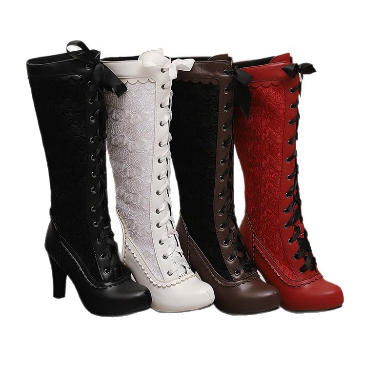 Rave Gogo Boots Y2K Disco 70s Women Renaissance Steampunk Shark Moto Metallic Goth Emo Grunge Punk Cute Retro