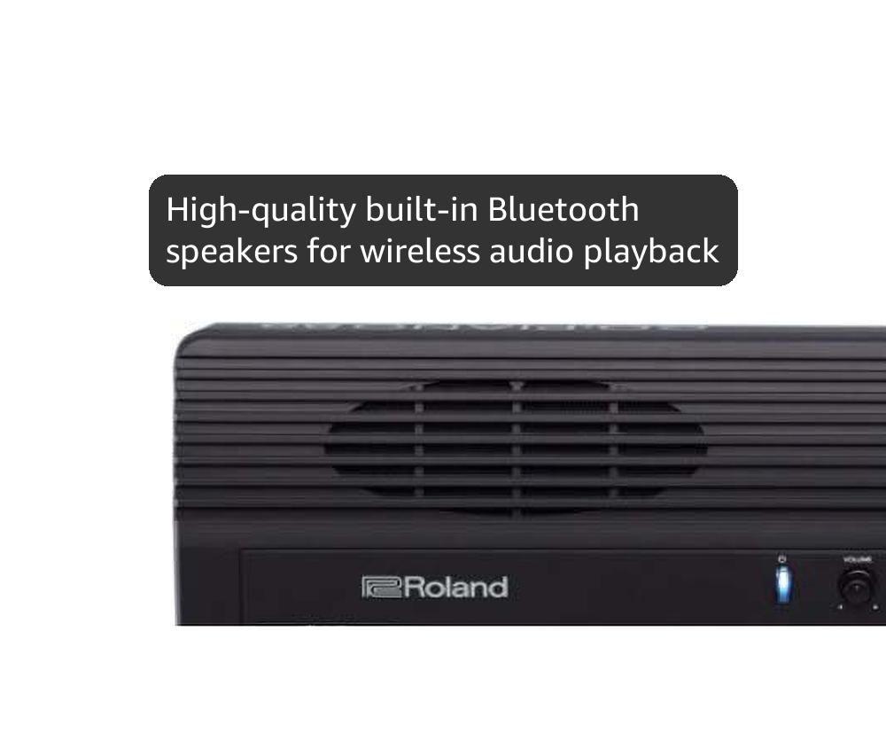 Roland GO:PIANO 88-Key Full Size Beginner Digital Portable Piano Keyboard with Onboard Bluetooth Speakers and Sustain Pedal