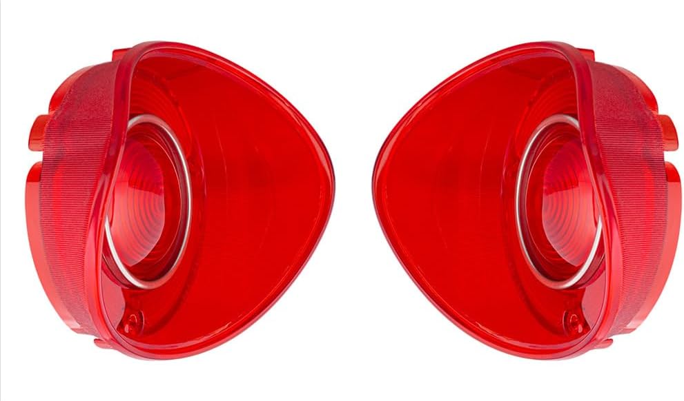 United Pacific 111119 Tail Light, RH and LH, Red Lens, 42 LEDs, with SS Trim, for 1972 Chevy Chevelle SS/Malibu