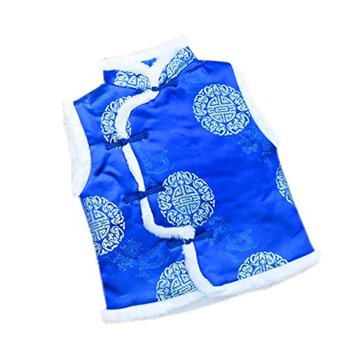Only Faith Kids Chinese Traditional Tang Suit Outdoor Padded Vest Waistcoat