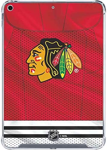 Skinit Clear Tablet Case Compatible with iPad 10.2in (9th Generation, 2019-2021) - Officially Licensed NHL Blackhawks Red Stripes Design
