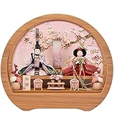 Amazon.co.jp: 雛人形 丸型 ケース入り 丸 円形 コンパクト ケース飾り