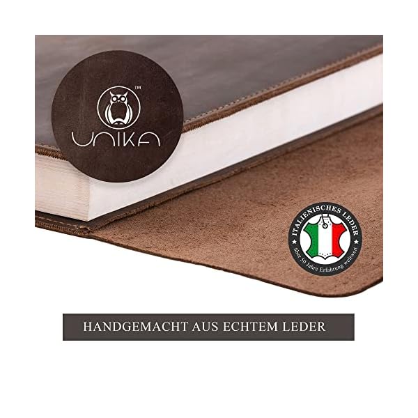 Italienisch Echt Vintage Leder Nachfüllbares Tagebuch, Leder A5 Notizbuch, Reisetagebuch zum Selberschreiben… – Bild 3