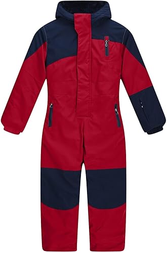 Miniatura 5 de Trajes de nieve para niñas y niños, para invierno, esquí, de una pieza, resistente al viento, resistente al agua, con forro polar, overol de plumón