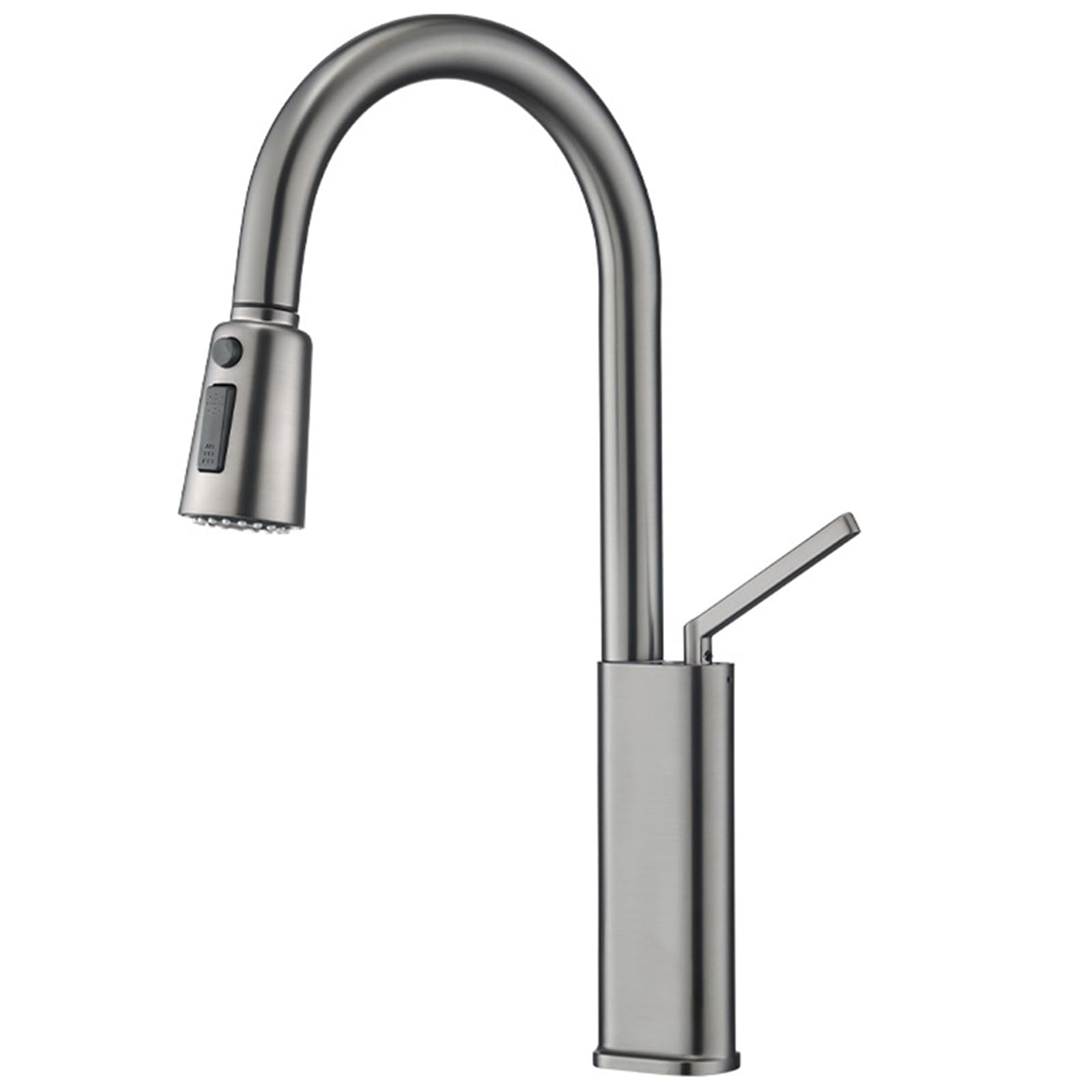 FCXWEVR 360° Rotatable Brass Kitchen Faucet with Pull Down Sprayer 3 Function Mixer Tap for Sink Grifo de Cocina Flexible Water Flow Stylish Kitchen Upgrade