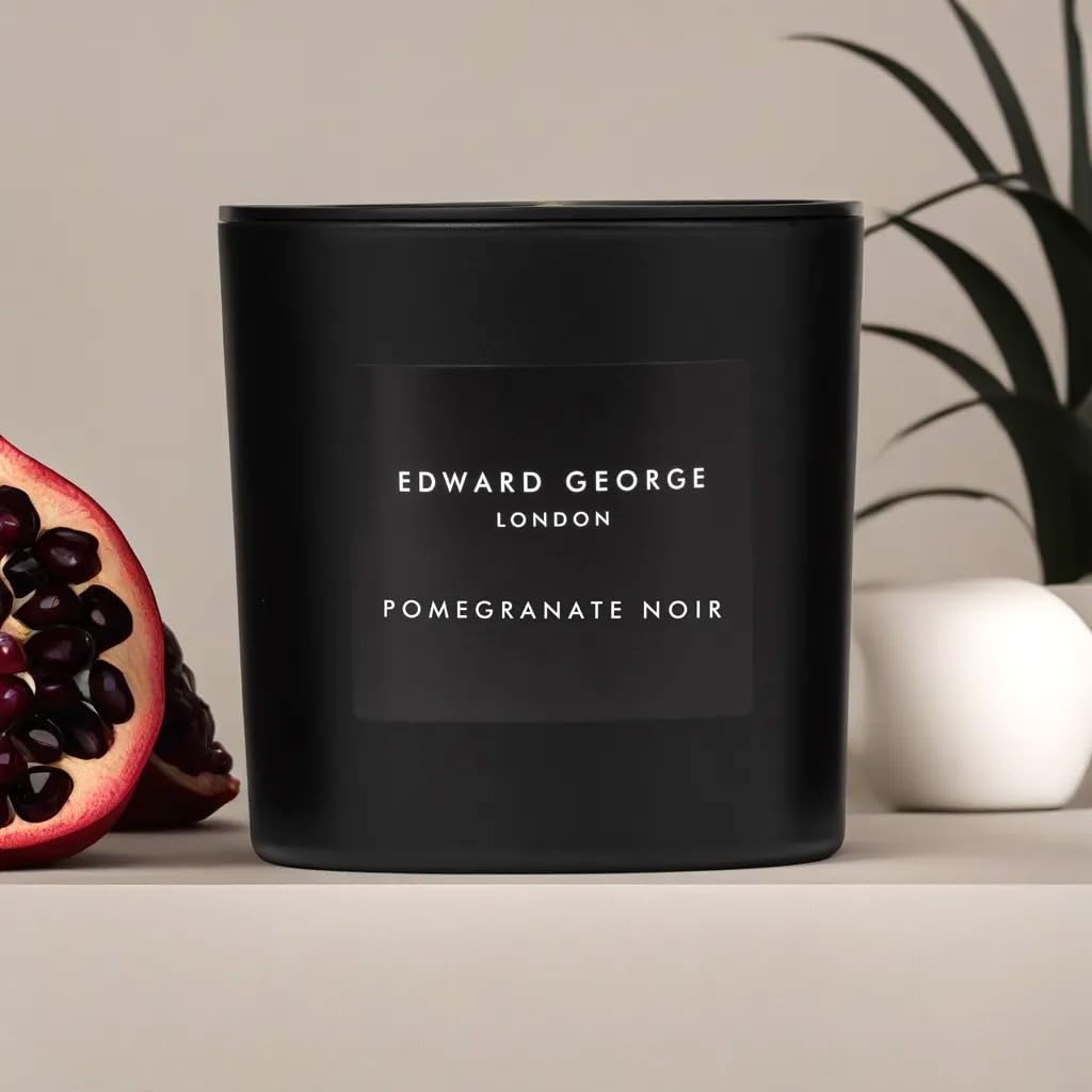Edward George London Large Scented Candle Pomegranate Noir 27oz